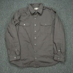 Duluth Trading Shirt Men XXL Tall Hanger Bender Fire Hose Fleece Lined Shacket